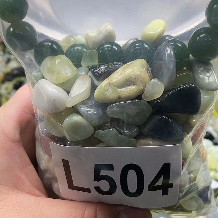 岫玉鱼缸石未镶嵌