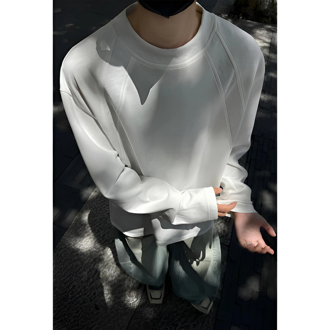 曼巴棉长袖t恤男款春秋2025新款cleanfit美式潮牌痞帅解构打底衫