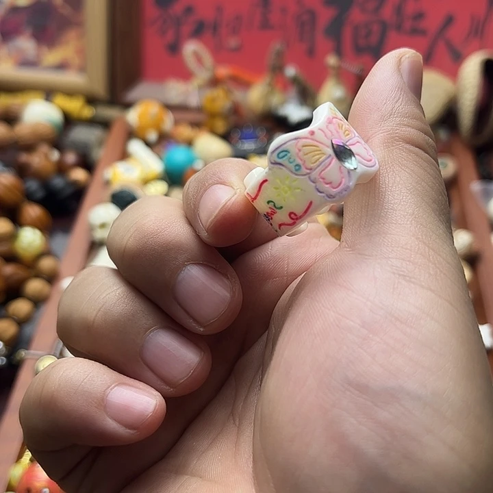 非金属彩绘驼骨开口跑环