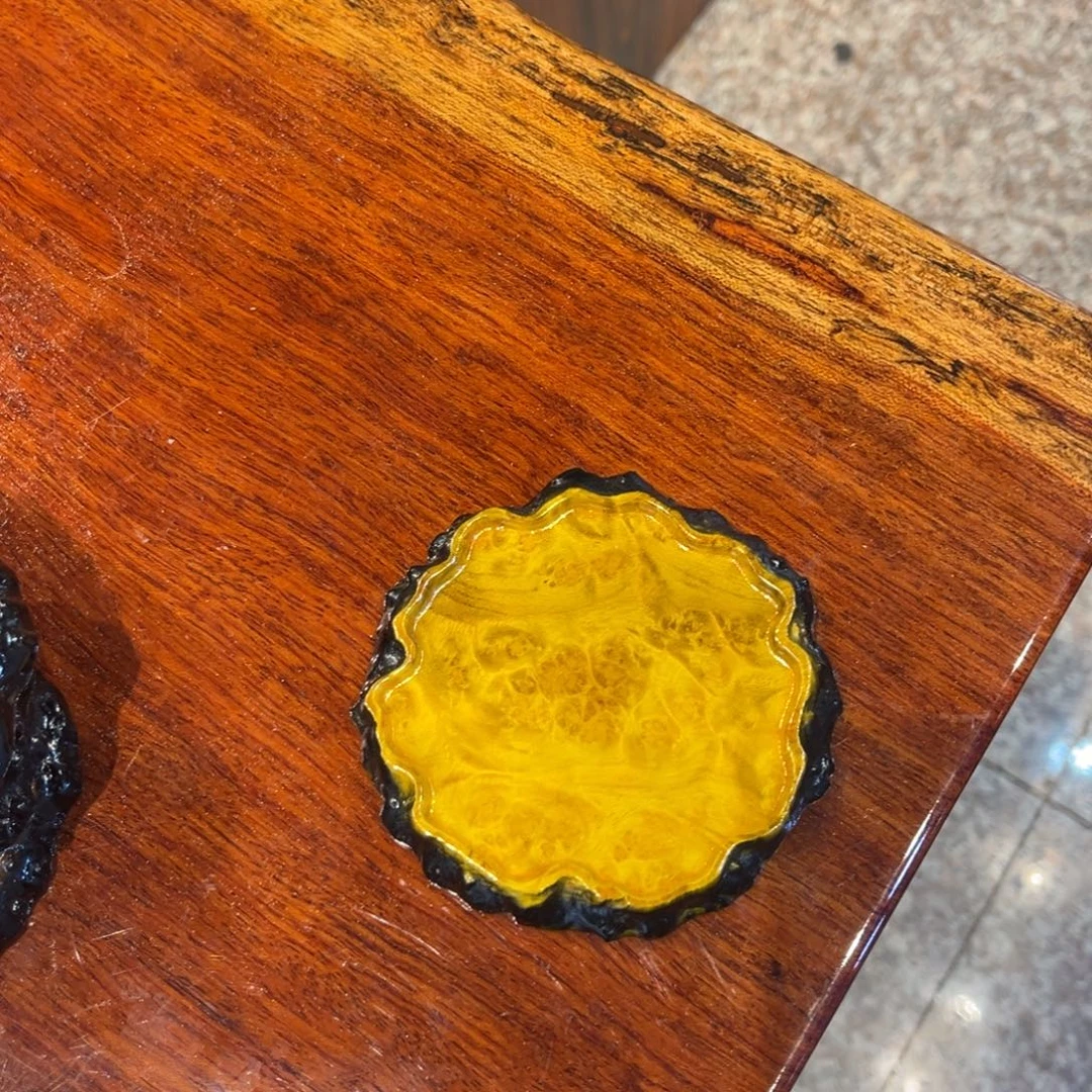 黄金樟杯垫4个来了