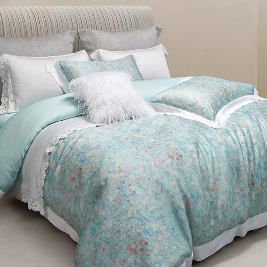 18号新款莱赛尔纤维撞色单被套单人标准加大被套可水洗