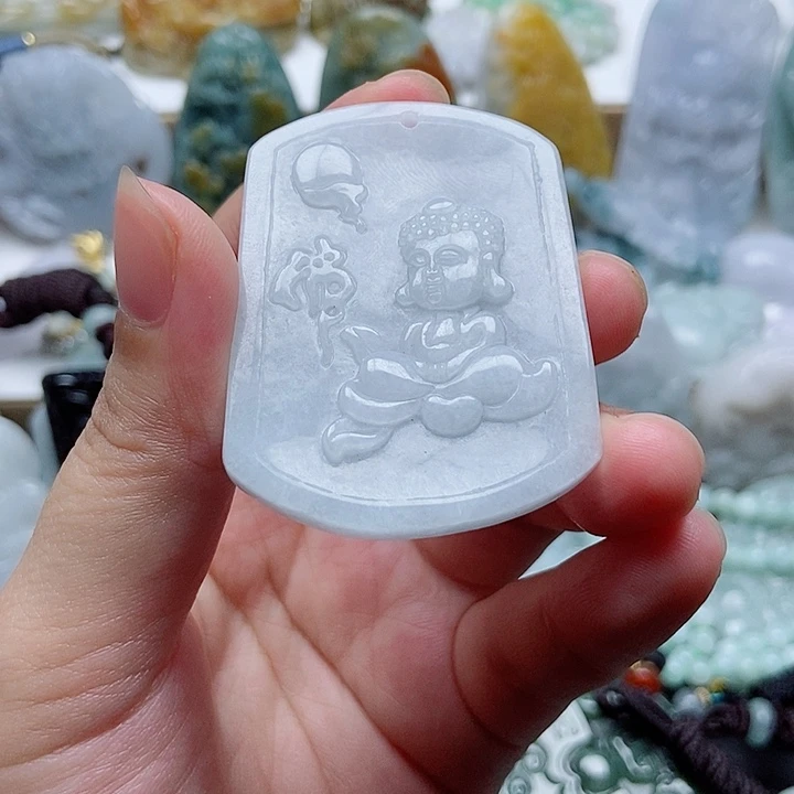 翡翠未镶嵌吊坠(不含链)1