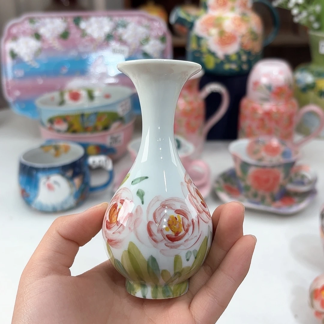 景德镇手绘高温釉下彩陶瓷茶具