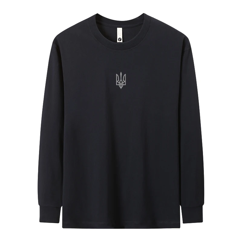 【三叉戟-ChinaMadeT】纯棉长袖T恤乌克兰Ukraine文化衫圆领宽松秋