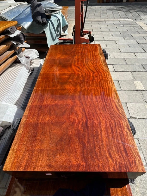 整块实木大板茶餐桌原木办公桌会议桌