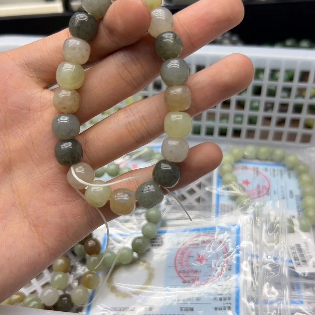 和田玉未镶嵌手串73