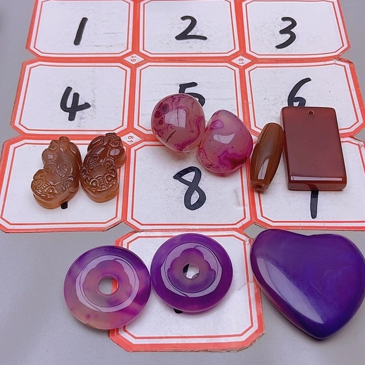 【闪购商品】未镶嵌玛瑙/玉髓珠宝半成品曹*