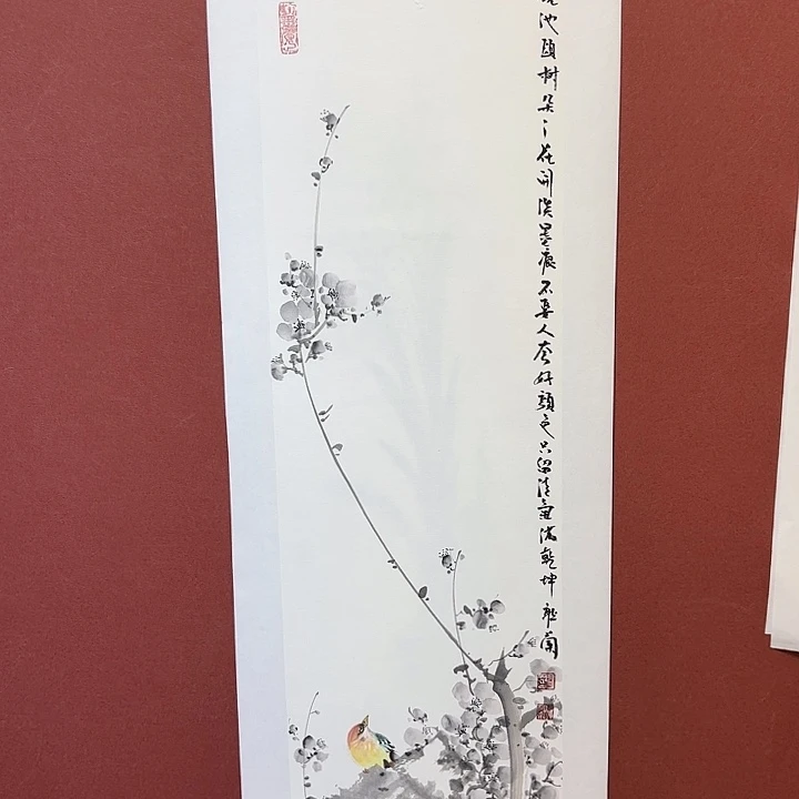 国画听兰老师花鸟