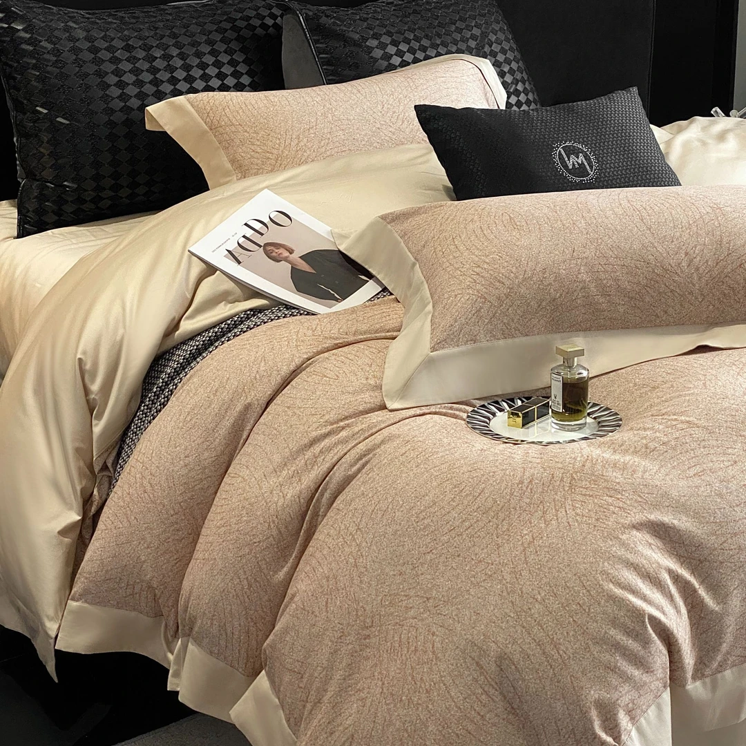 吴小胖‘优选之选’ 铂金慕奈 AW6335【寻觅】轻奢四季长绒棉四件套