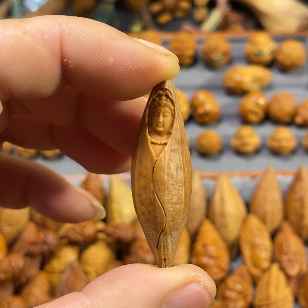 橄榄核手串/手链柳叶观音656