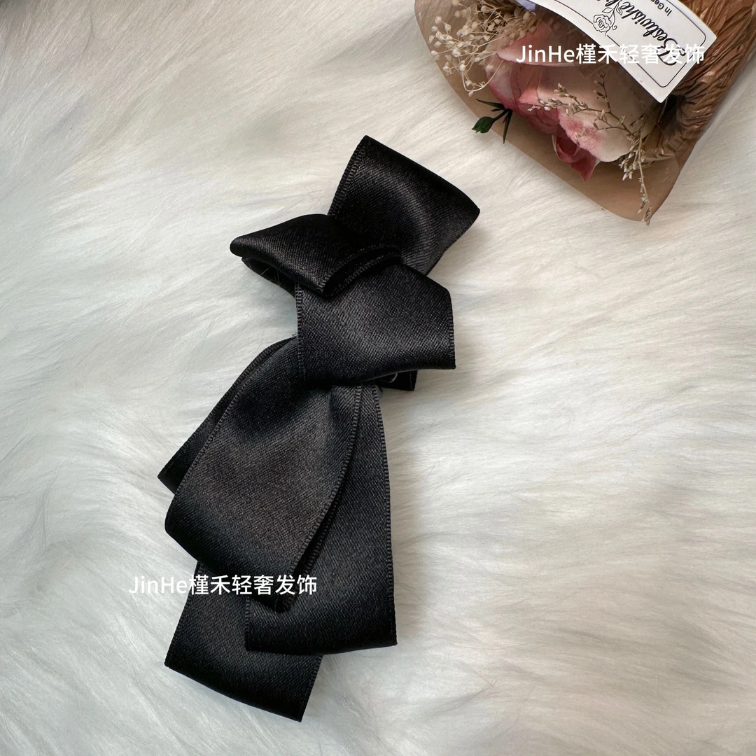 G006法式香蕉夹韩系简约百搭时尚洋气千金风纯色发夹2025新款
