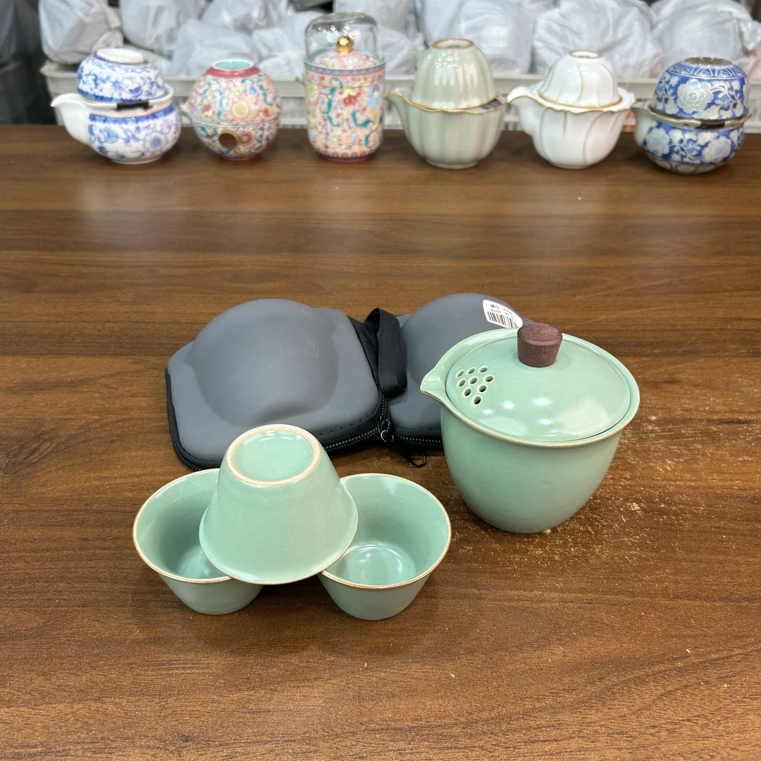 f604-梅子青旅行快客杯茶具套装