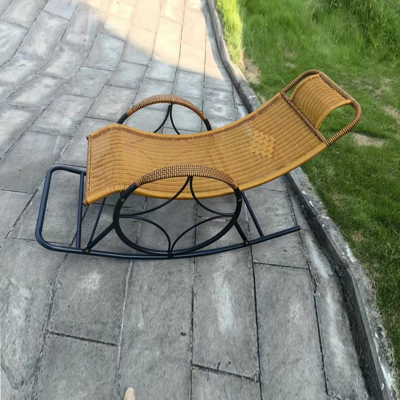 成人躺椅摇摇椅新款懒人全套老人椅休闲阳台午睡睡椅移动一体简易