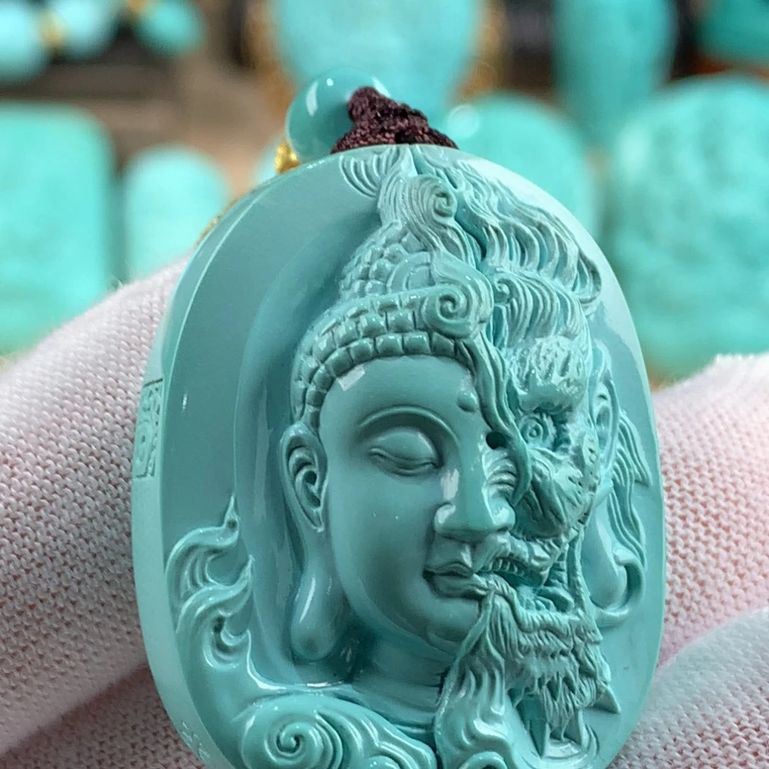 未镶嵌绿松石一念之间佛牌