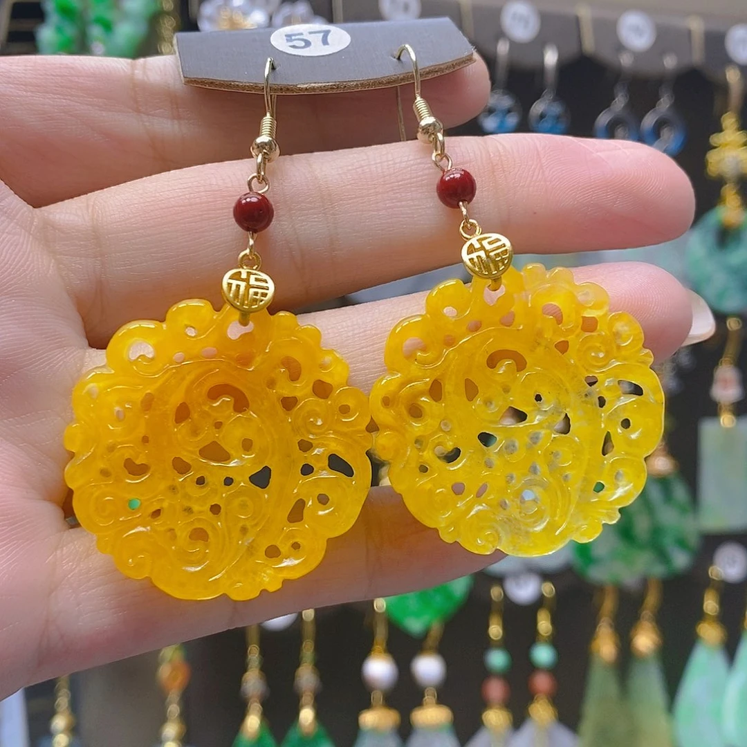 未镶嵌翡翠耳饰翡翠