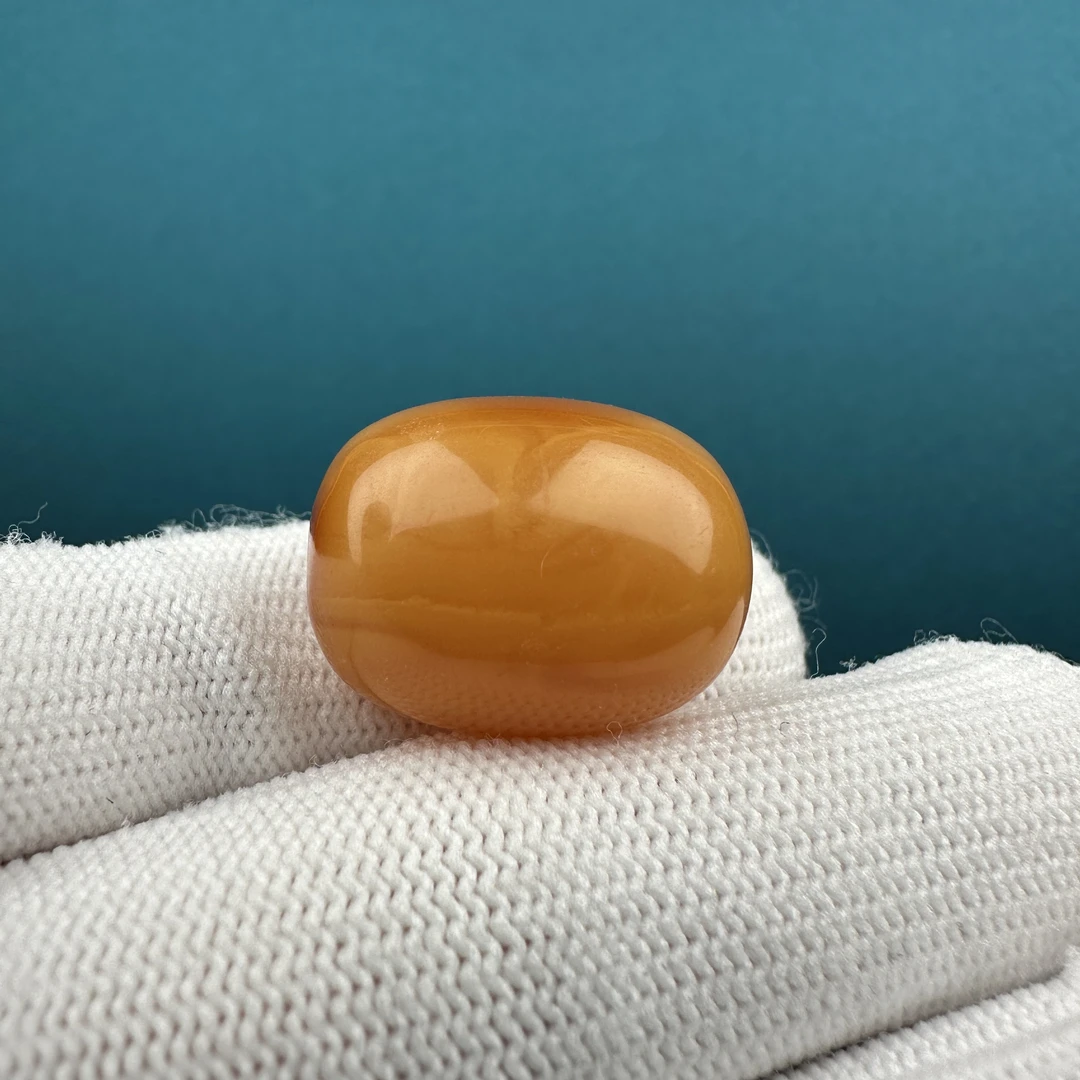 A20-08天然原矿蜜蜡枣珠16.7*21.4mm支持复检