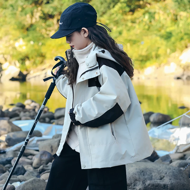 女童冲锋外套三合一户外服儿童秋装衣服秋冬款中大童2025新款冬季