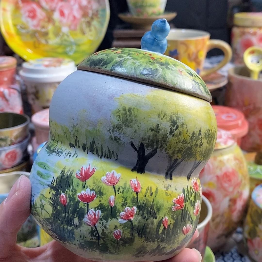 瓷片手绘陶瓷年货节福利