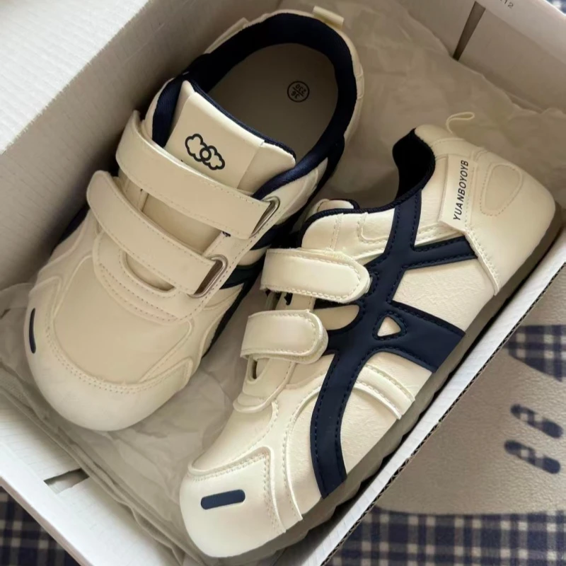 厚底魔术贴小白鞋子女2025新款爆款秋季女鞋休闲板鞋百搭休闲鞋子