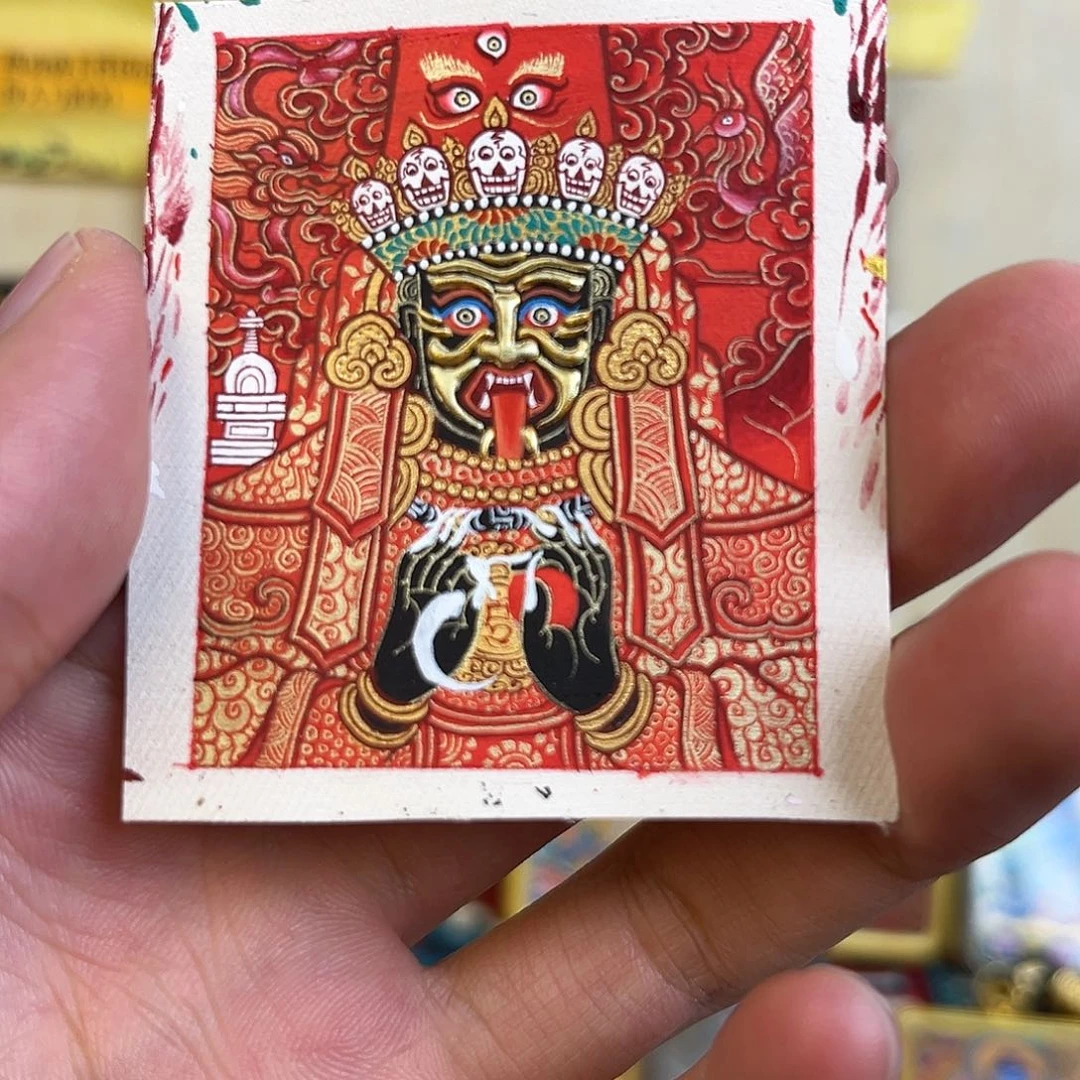 D***U吊坠扎基拉姆｜热贡手绘