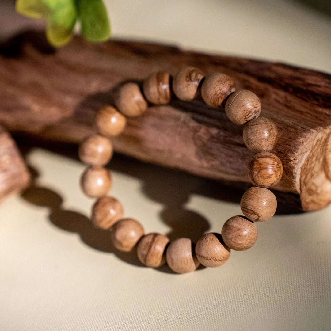 沉香【江苏工美专属】菩萨棋天然野花珠单圈沉香手串-046*1305