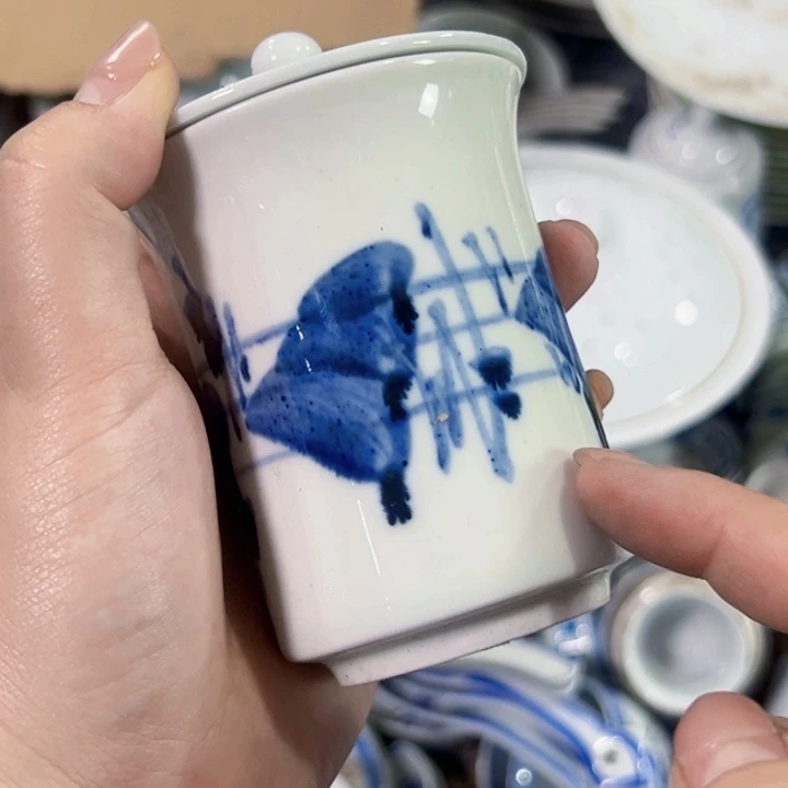 景德镇陶瓷高温瓷手绘画片随机