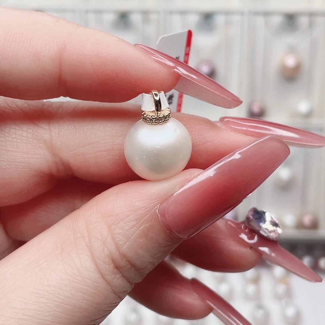 合金淡水珍珠吊坠(赠链)