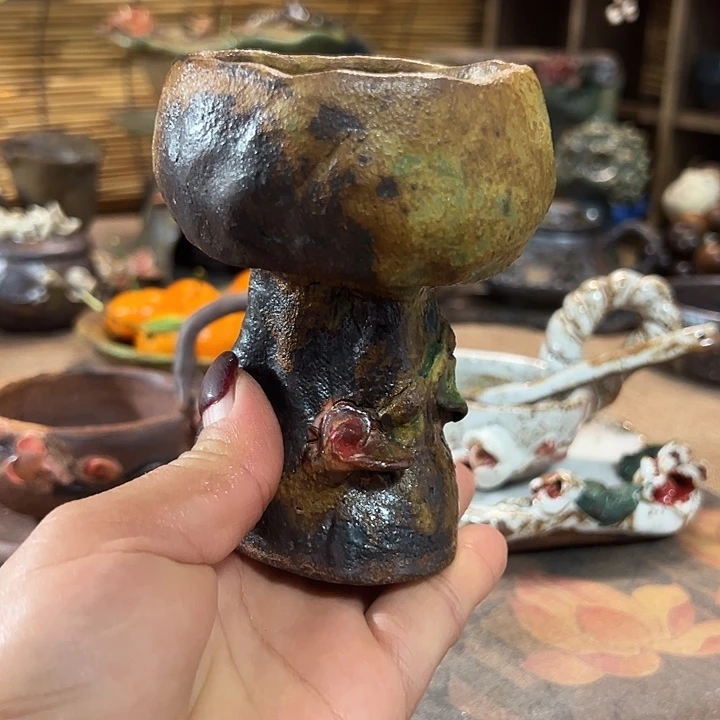 手工粗陶高温茶器