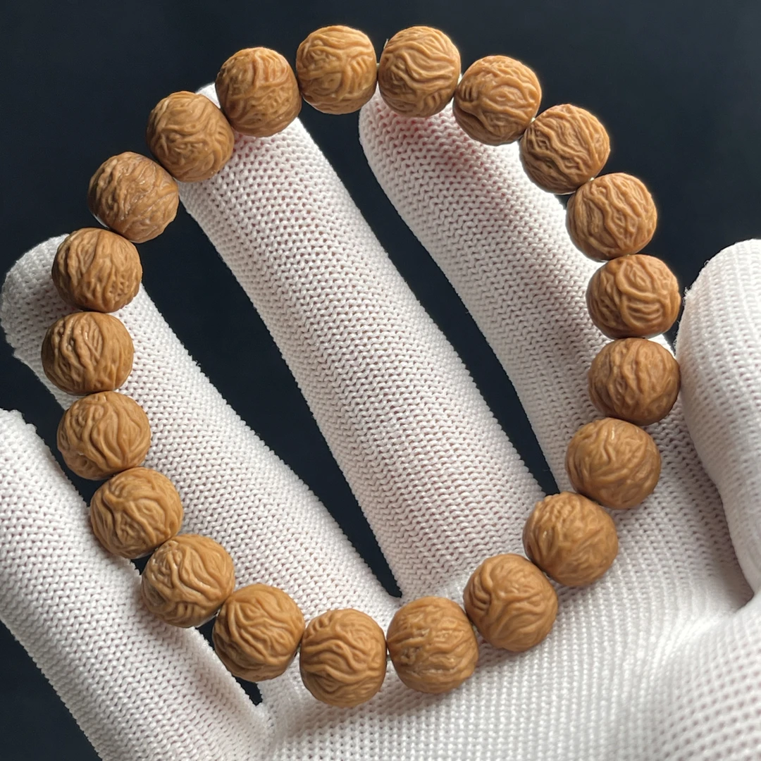 男士文玩全品毒液毕业小馒头料猴头核桃手串