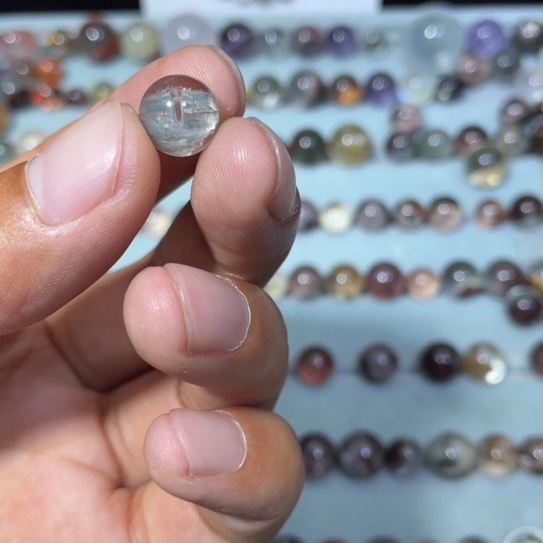 水晶手串银S925镶嵌