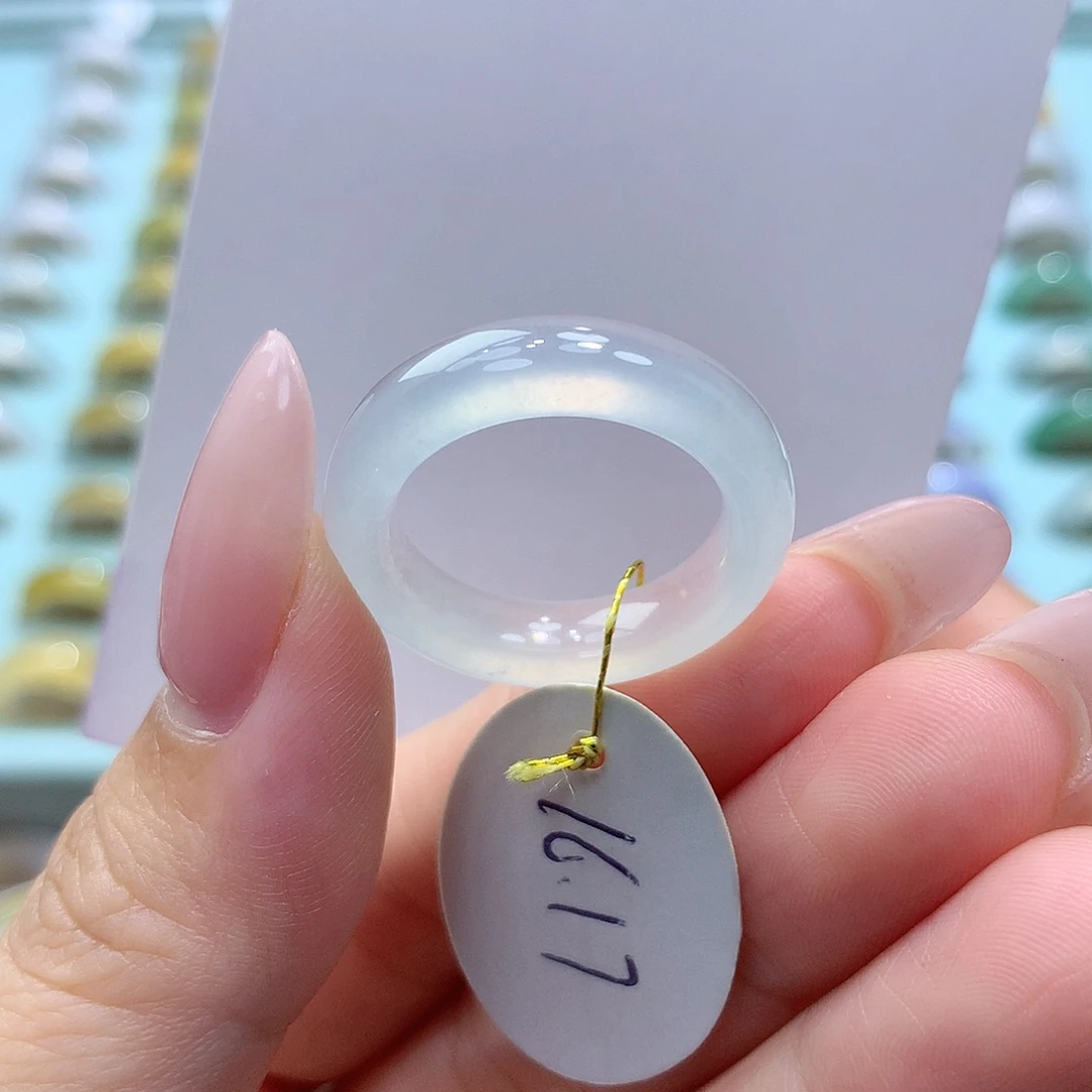 未镶嵌戒指翡翠1617圈