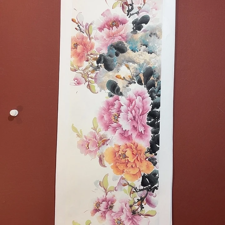 国画听兰老师花鸟