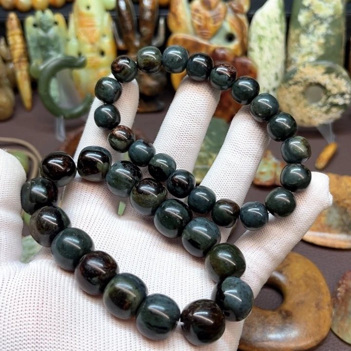 未镶嵌岫岩河磨玉（透闪石质玉）车挂用****0