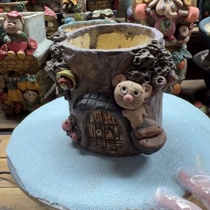 嘻哈多肉花盆百搭