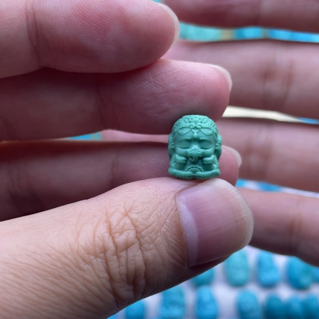 未镶嵌绿松石珠宝奇石卡12-10-9