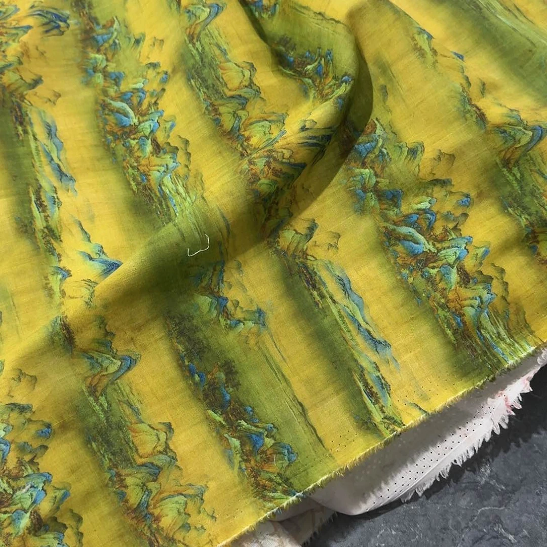 一米价麻料1.4米宽果子布艺D区地卷