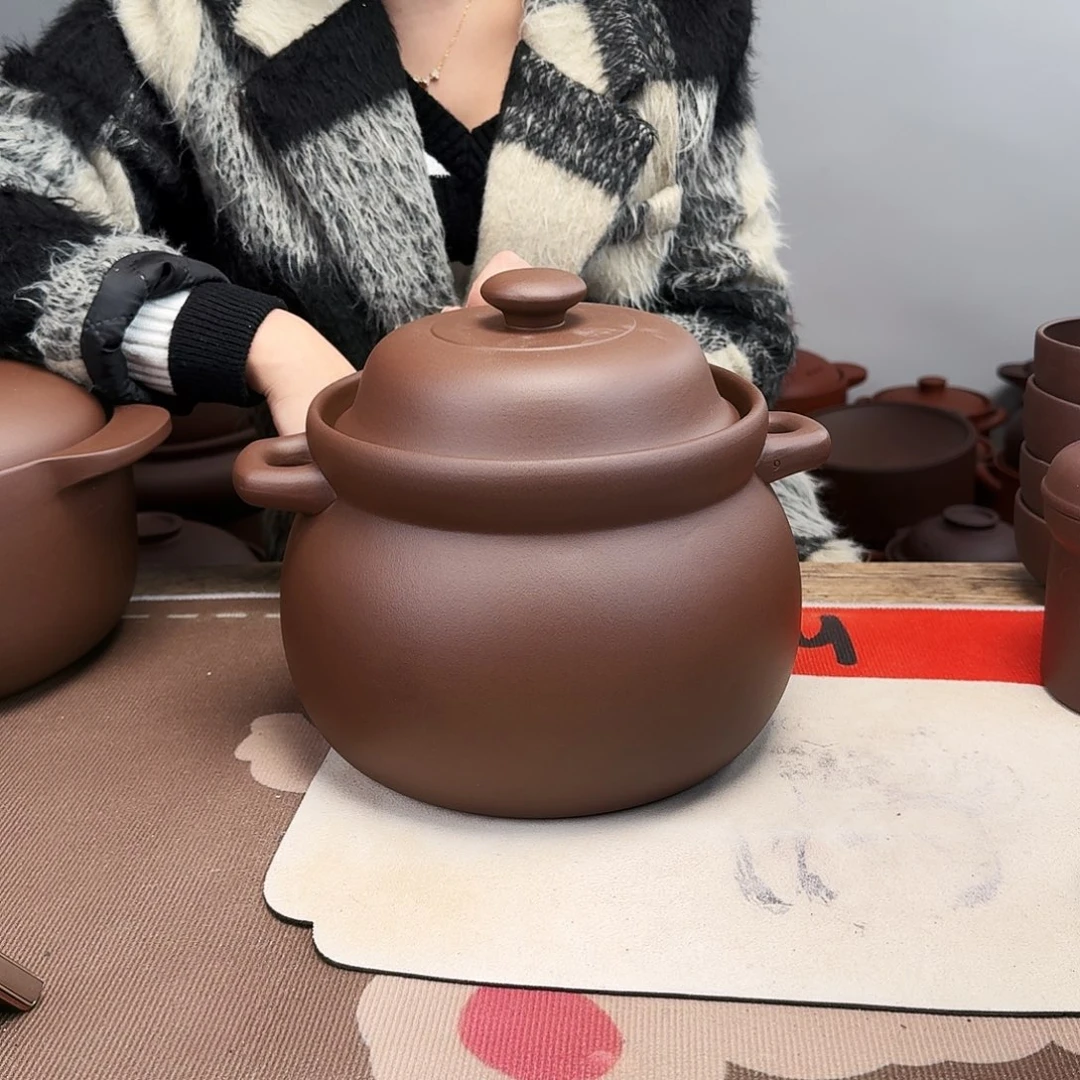 紫砂砂锅5升正品无暇