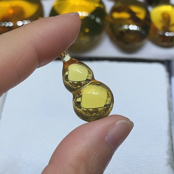 未镶嵌颈饰琥珀蓝珀葫芦