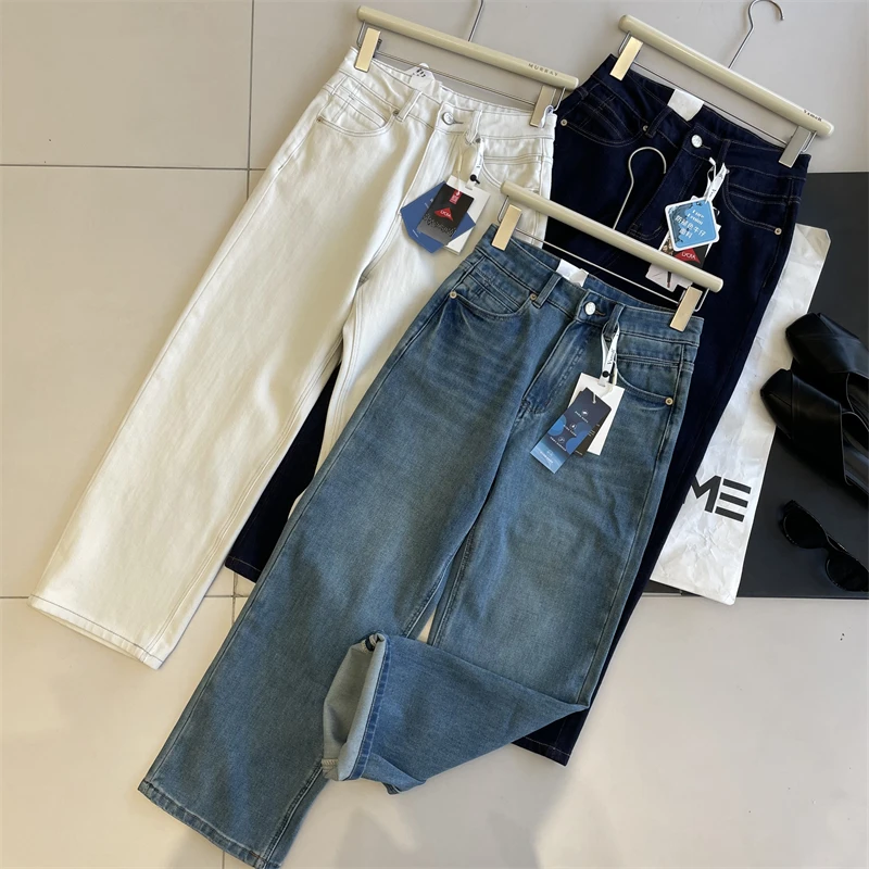 P&C studio  小鸟腿四面弹直腿九分牛仔裤