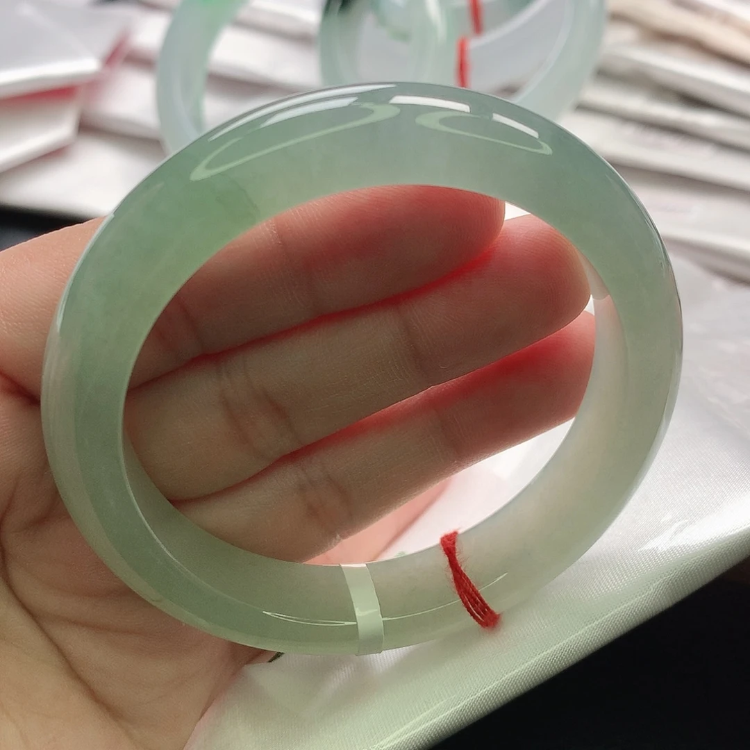 翡翠未镶嵌手镯缅甸54.55