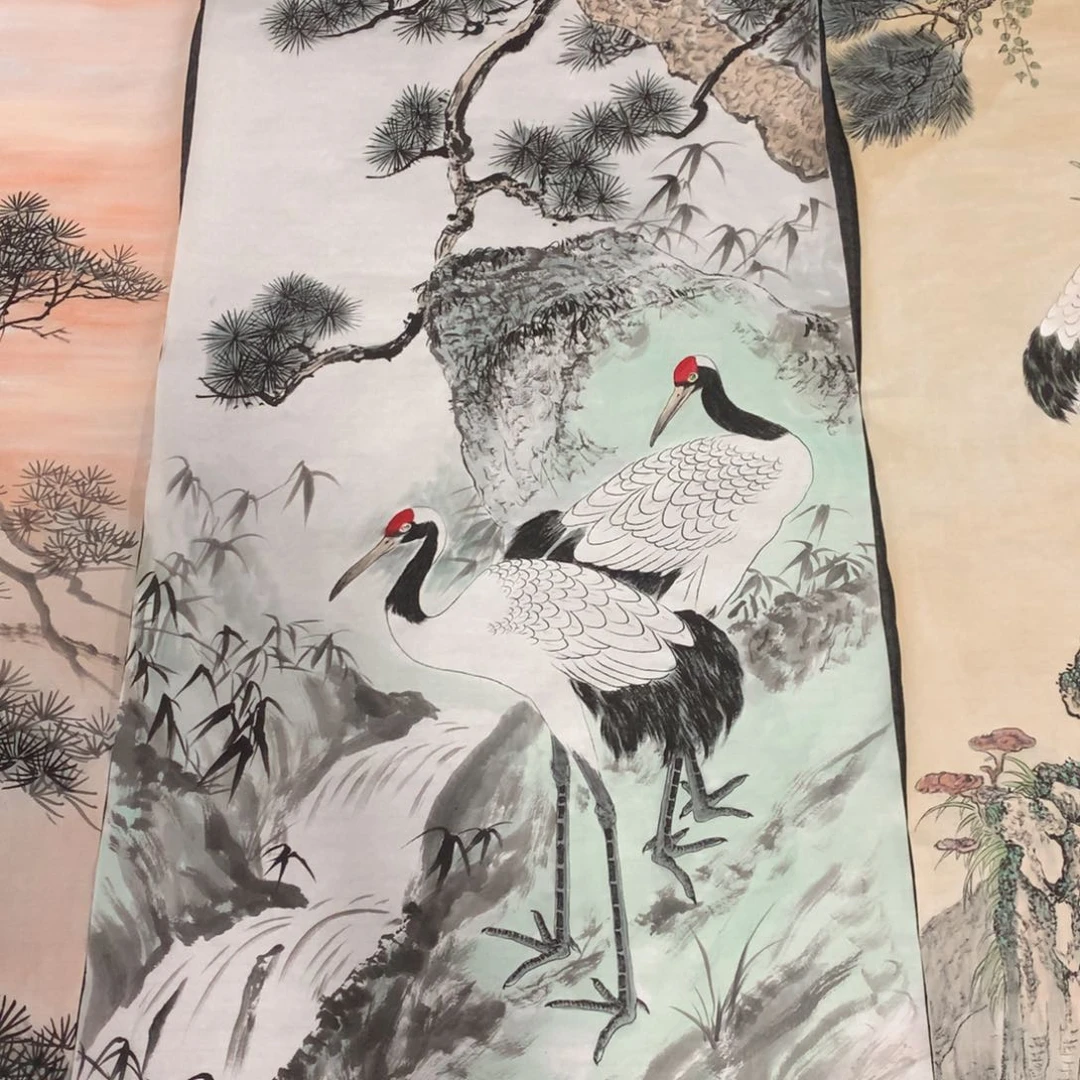 国画m****o福利作品手绘松鹤延年