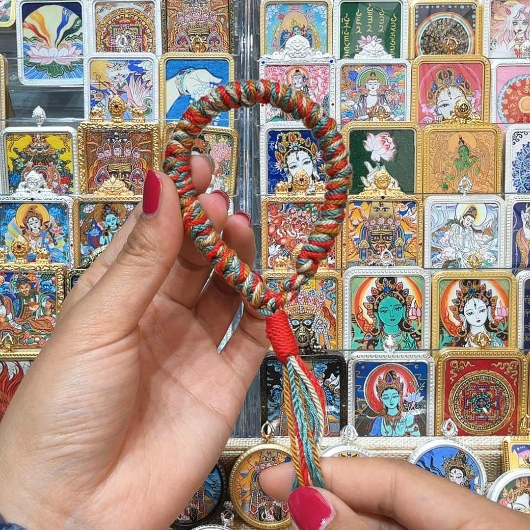 吊坠热贡纯手绘唐卡非遗文化的