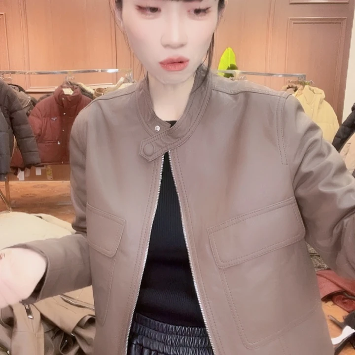 90……115斤皮外套，