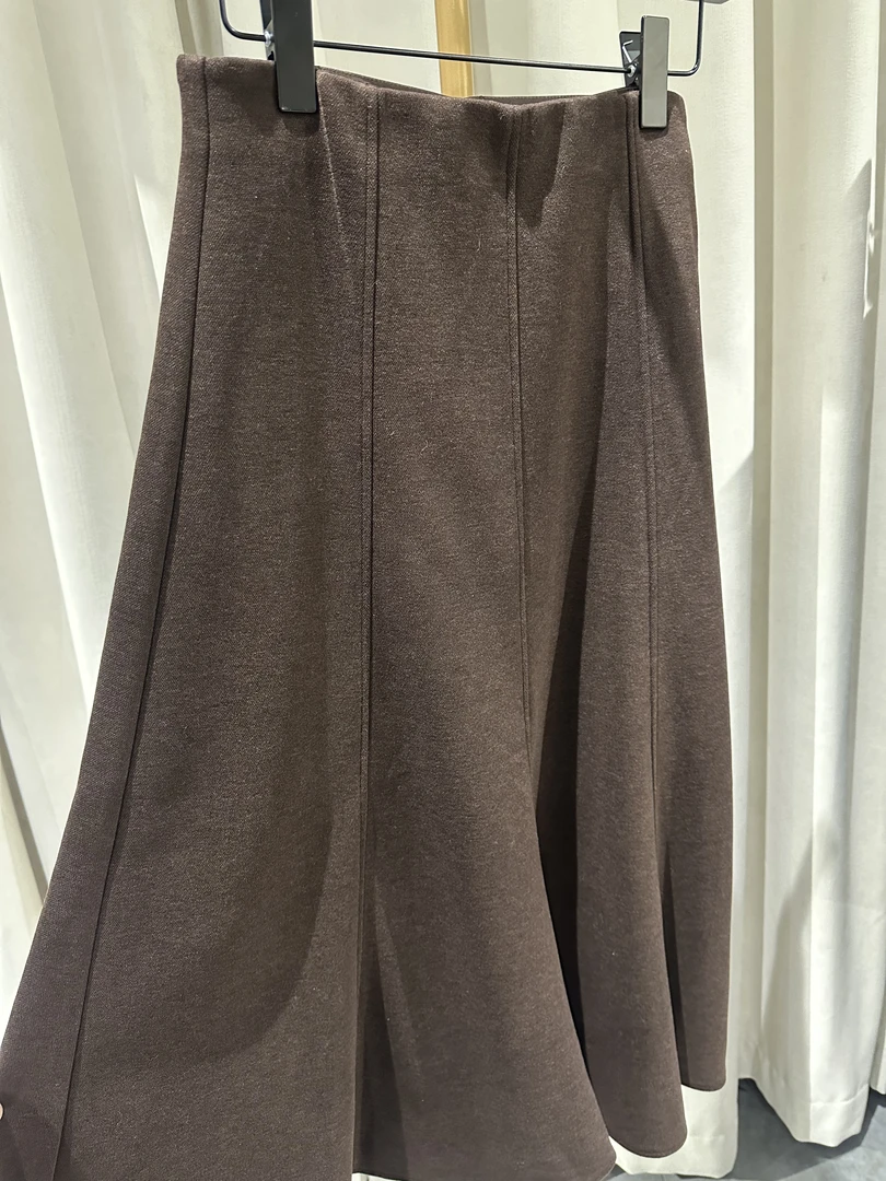 260961 秋冬半身裙气质百搭毛呢休闲时尚女装气质冬季