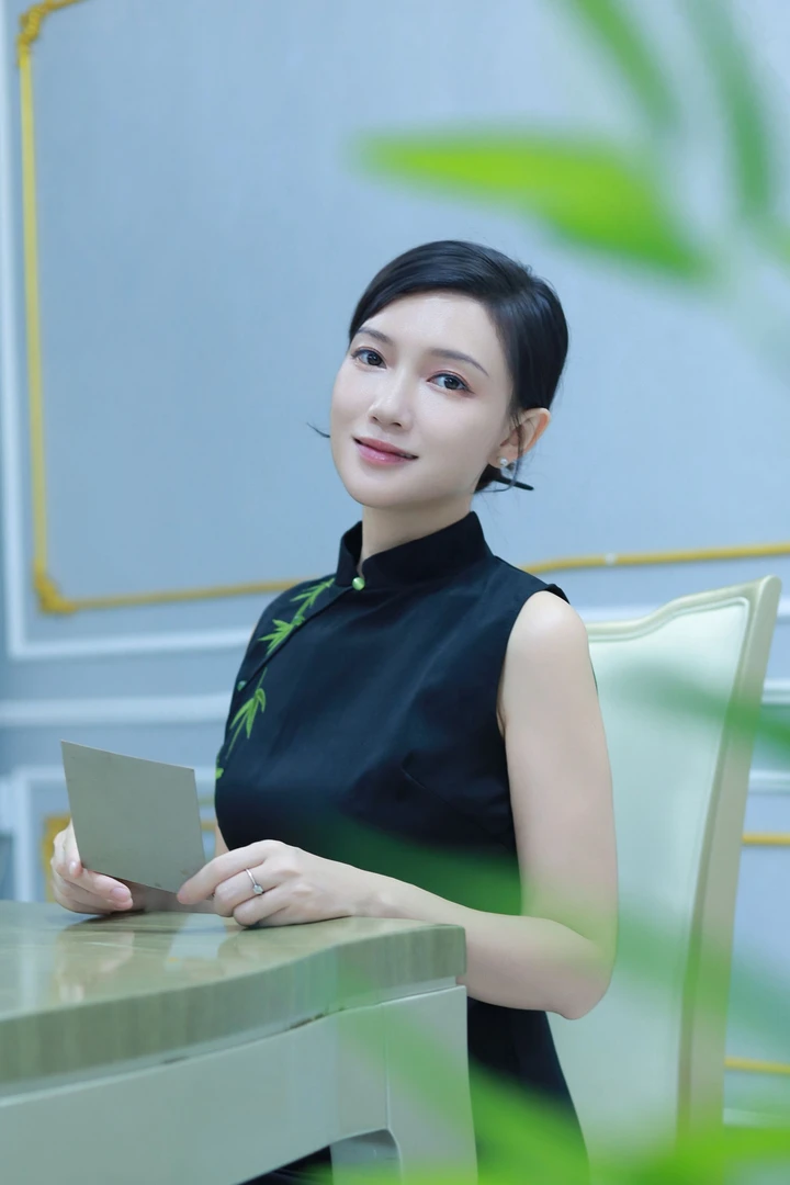 （一叶青竹）黑色无袖旗袍2025新款女夏季新中式改良连衣裙国风