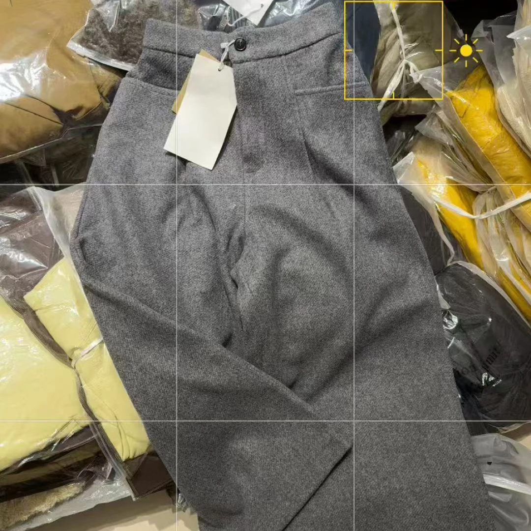 小橙子 加厚阔腿裤