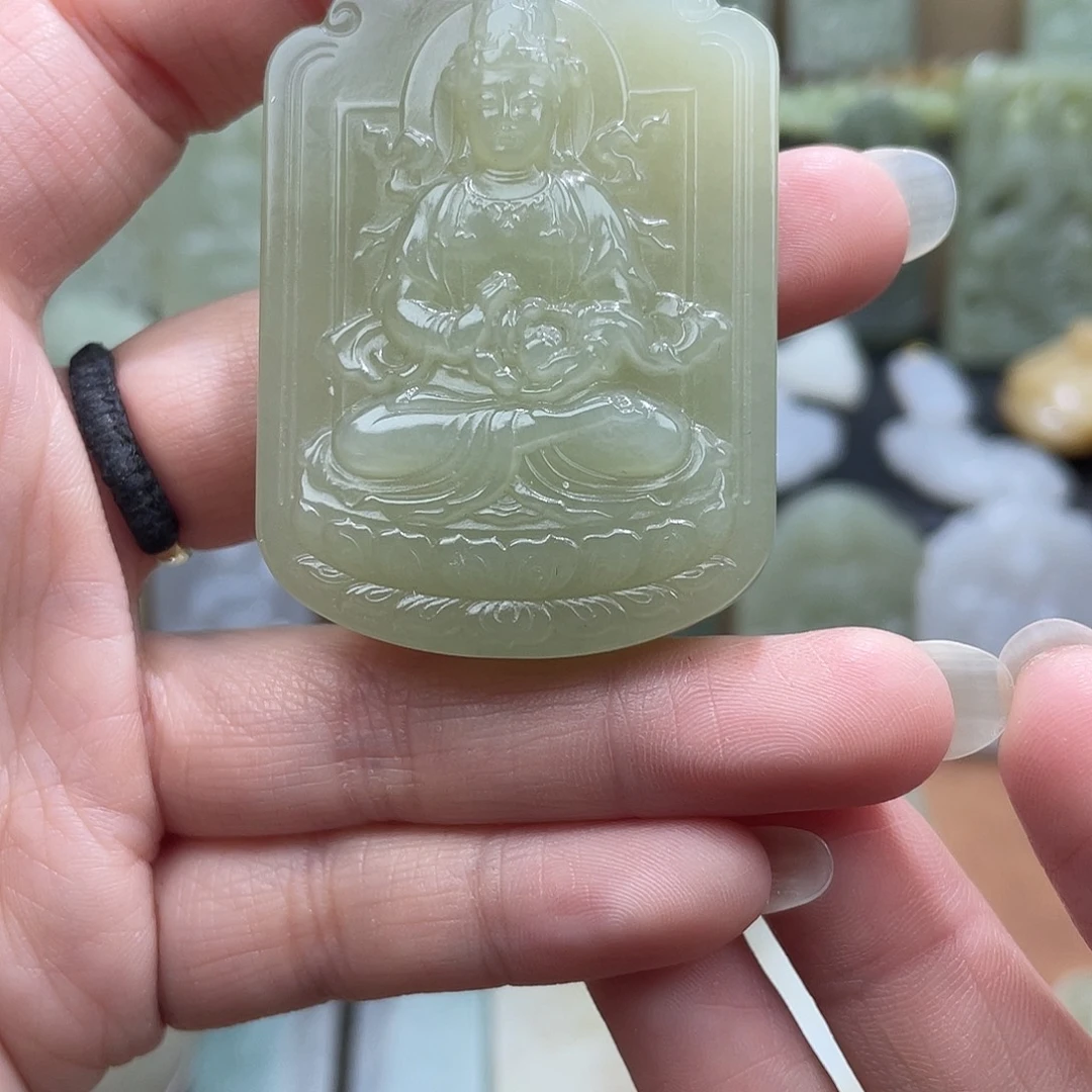 和田玉未镶嵌吊坠(不含链)