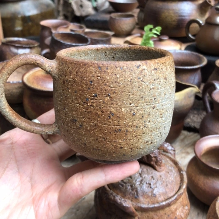 270毫升粗陶柴烧咖啡杯