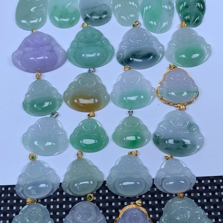 翡翠未镶嵌颈饰天然