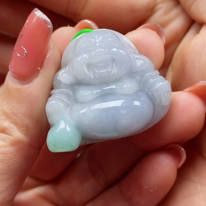 【闪购商品】翡翠颈饰未镶嵌天然翡翠A货佛公